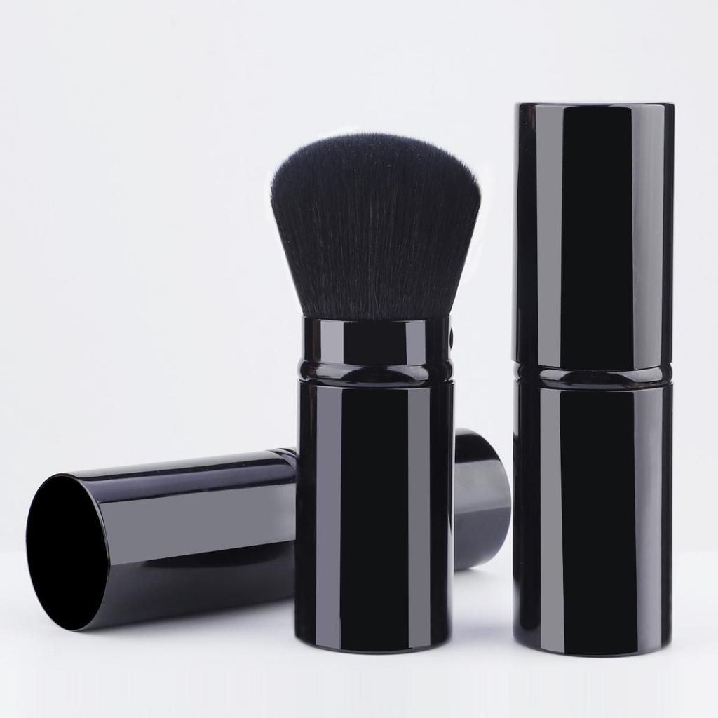 Retractable Travel Makeup Brush: Portable Blush & Powder Tool
