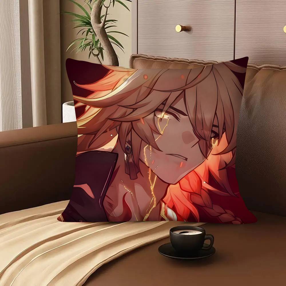 1pc Game Honkai Star Rail Anime Mydei Pillow Case Fashion Square Pillowcase Bedroom Sofa Room Ins Decoration Leisure