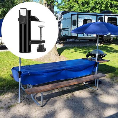 Fästhållare Solskyddsmontering Paraplyklämma Fästfäste För Strandklämma Däck Metallparaplystol Klämma På Stol
