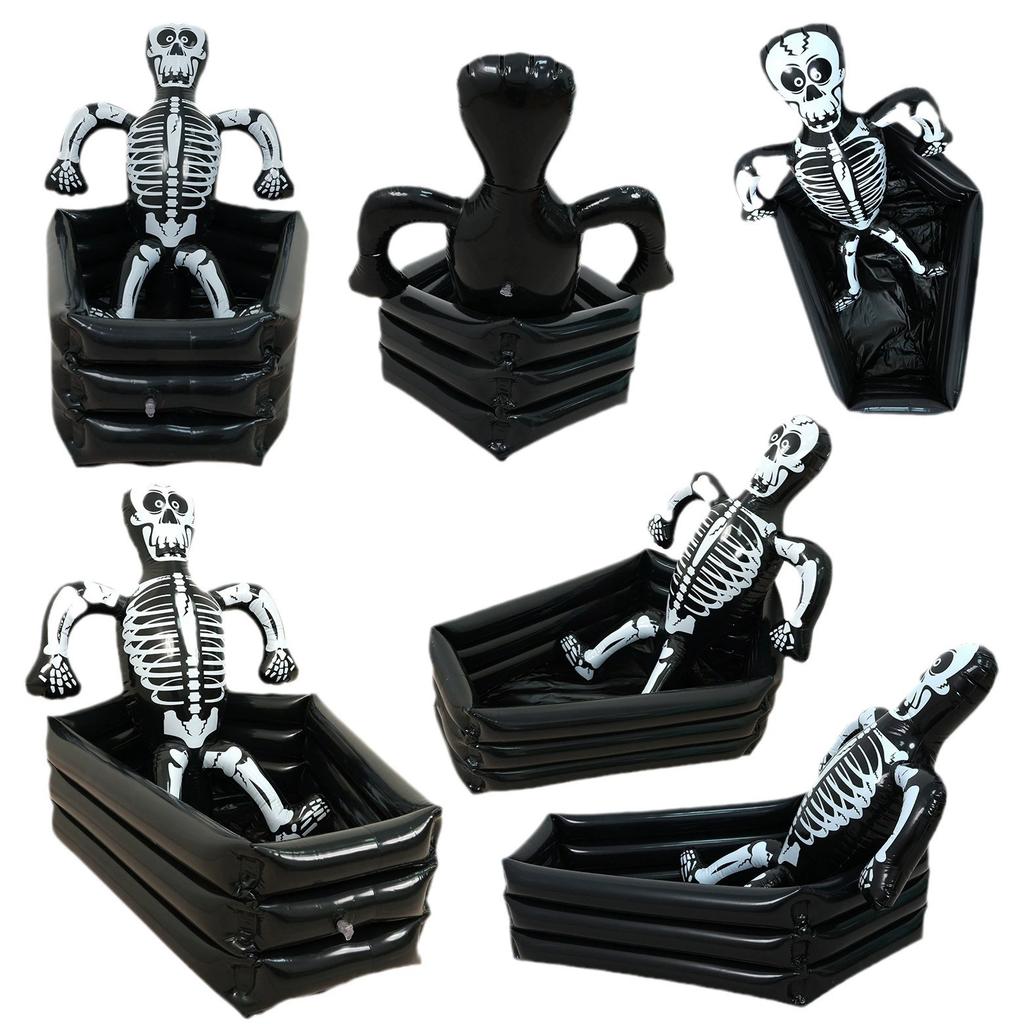 Kid Halloween Body Skeleton Ice Bucket Party Supplies Beverage Bucket Decoration Horror Inflatable Swimming Pool Accessories