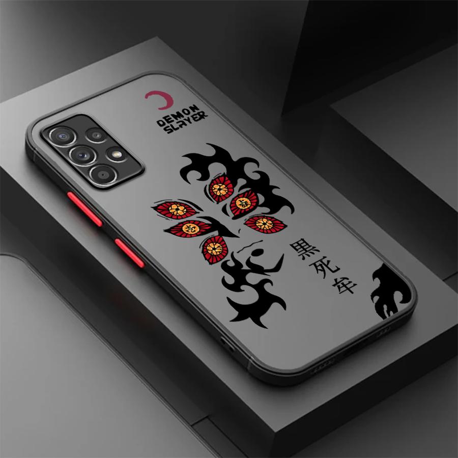 Phone Cover Case for Samsung Galaxy A16 A15 A56 A55 A73 A33 A34 A36 A52S A72 A54 A35 A17 A52 A53 A14 A23 Cool Demon Slayer