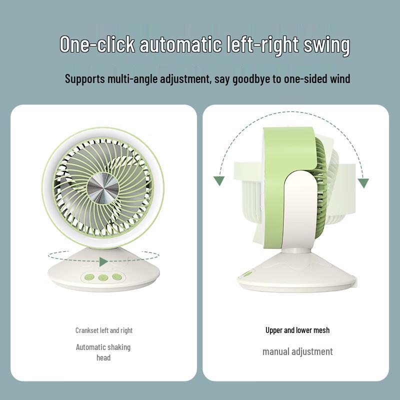 Taigexin USB Portable Desktop Fan with Night Light