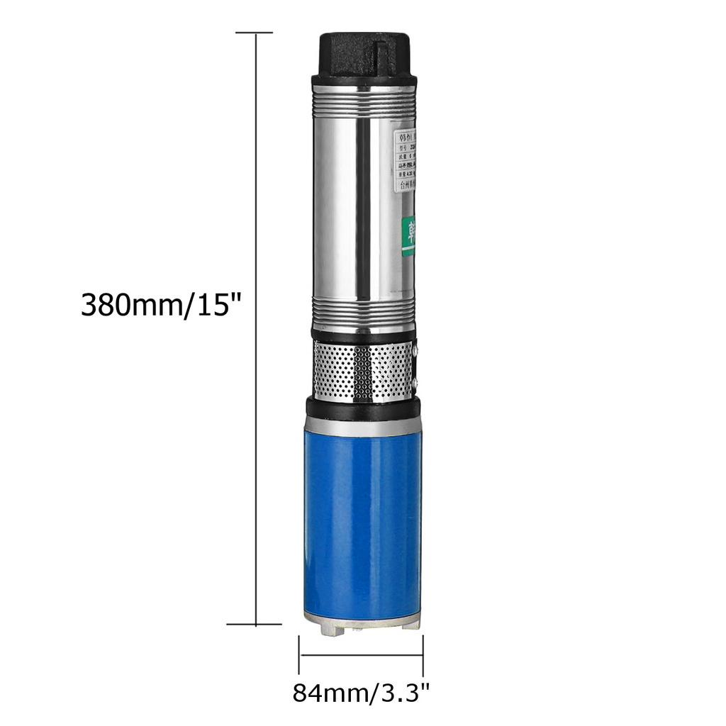 600W 12V/24V/48V 22m High Lift Deep Well Pump DC Screw Submersible Pump Agricultural Irrigation Solar Water Pump