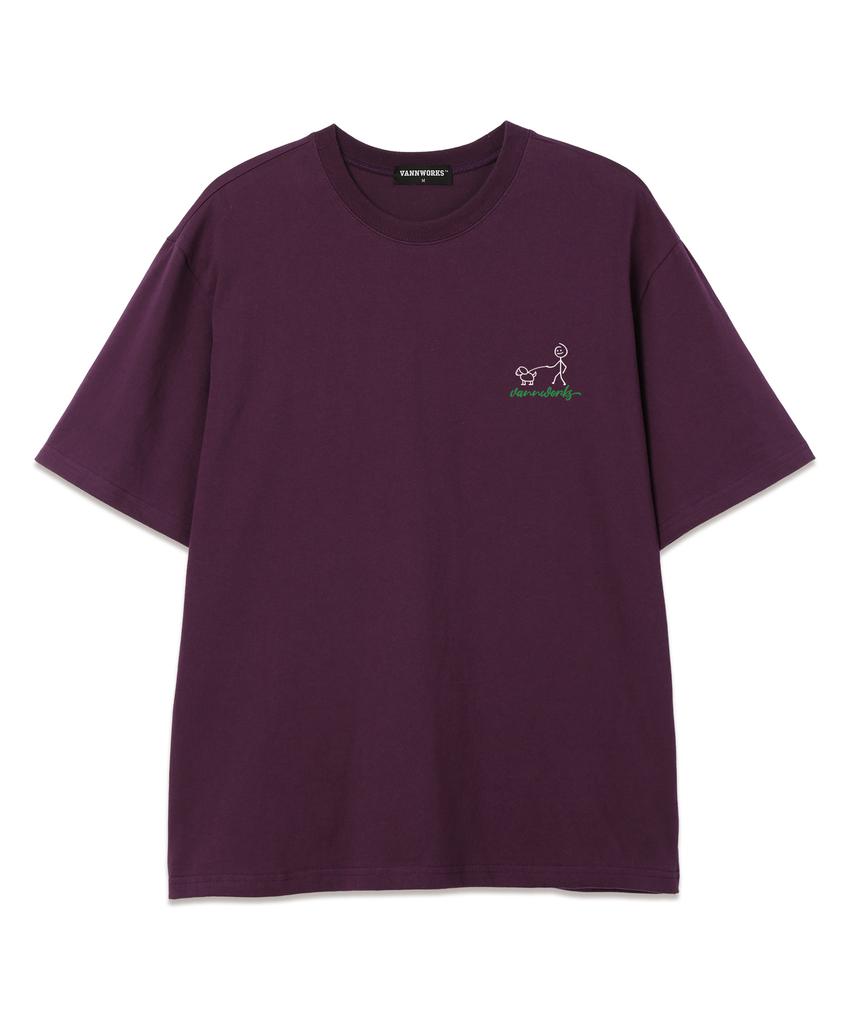 VANNWORKS Chi Chi Park Oversized Short Sleeve T-Shirt (Vs0098) Purple
