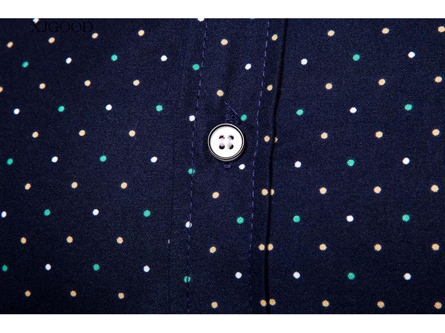 Men's British Polka Dot Short-Sleeve Shirt