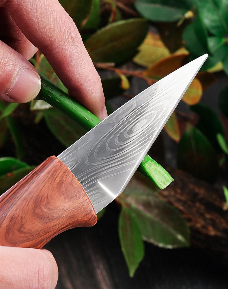 Grafting Knife Grafting Garden Tools Grafting Pruning Knife Professional Garden Fruit Tree Grafting Cutter Wooden Handle Knife