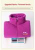 Mid-Aged & Elderly Fleece Sherpa Sweatshirt: Warm Stand Collar Jacket for Fall & Winter.
