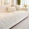 1pc Solid Color Sofa Towel Non-slip Anti-cat Scratches Sofa Mat Cover Four Season Universal Couch Cushion Cover for Living Room
