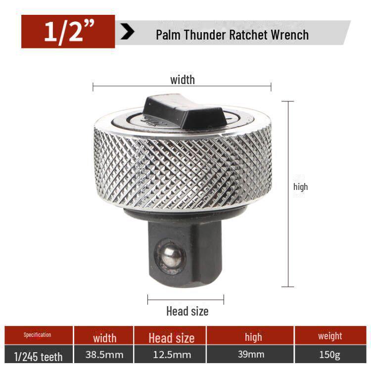 Palm Thunder 3-Piece Mini Ratchet Wrench Set - Quick, Portable, and Durable Aluminum Alloy.