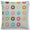 Colorful Prints Cushion Cover Chocolate Candy Donuts Pretty Ice Cream Pattern Color Party Sofa Throw Pillow Case Decor
