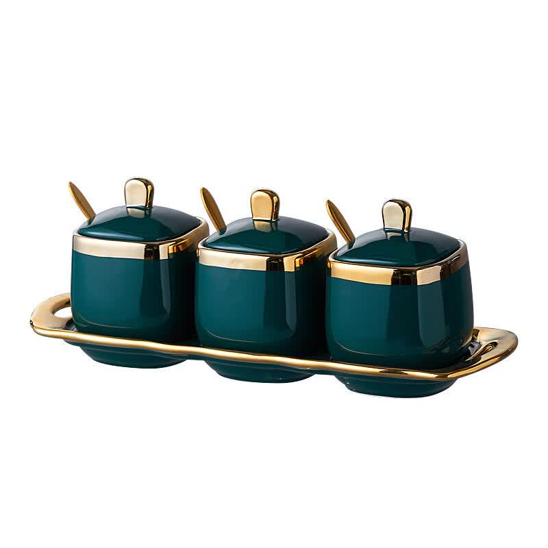 Tong Shen Yuan Luxury Ceramic Spice Jar Set