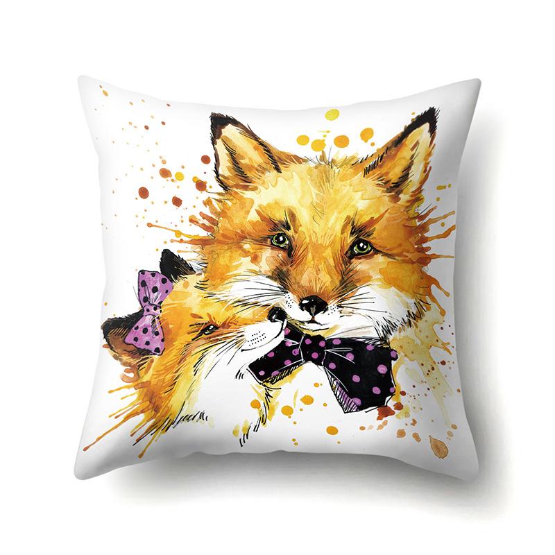 

Живопись маслом Животное Односторонняя Полиэстеровая Наволочка Дом Гостиная Мягкое Украшение Чехол на Подушку для Дивана Спальня Кровать Наволочка 45Cm without pillow core