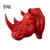Wall Hanging Accessory Rhino Head Hook for Keys And Hats, Decorative Animal Coat Modern Home Decor Rack Entryway, Creative Key Holder, Versatile
