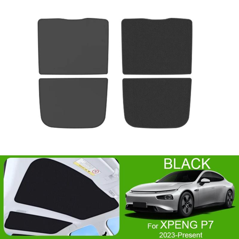Car Sunroof Sunshade Cover For XPENG P7 2023-Present Colorful Ice Nano Heat Insulation Skylight Anti-UV Auto Accessories