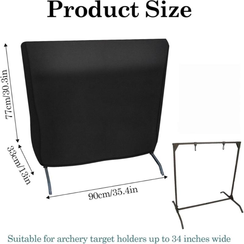 Outdoor Cover for Targets Stand, Waterproof Fabric with Full-Length Coverage Against Wet Weather, Sunlight, Dust