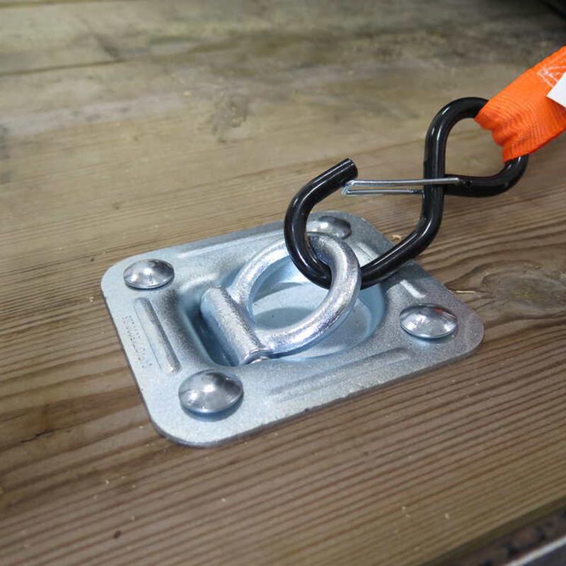 Lashing Point 5000LBS Galvanised Trailer Tie Down Anchors Floor Hook Floor Flush Mount D Rings for Truck Bed Rv Boat Cargo