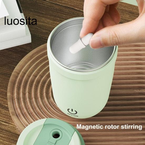 Electric Stirring Cup Mug, Rechargeable Portable Stainless Steel, Home Office Electric Cup for Coffee Tea Hot Chocolate