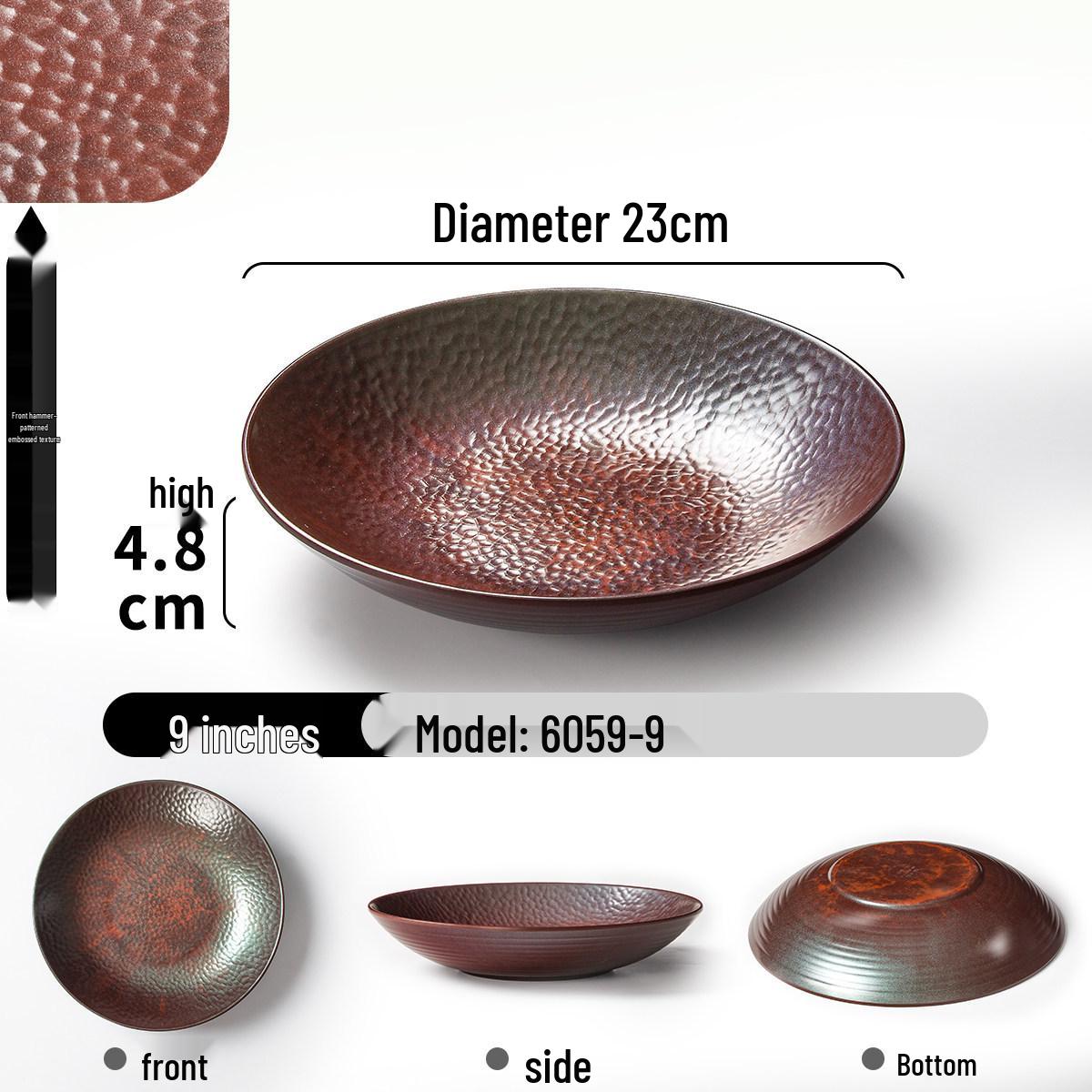 Xiangyuanmei Wild Style Melamine Plates for Hot Pot, BBQ & Meat Plating