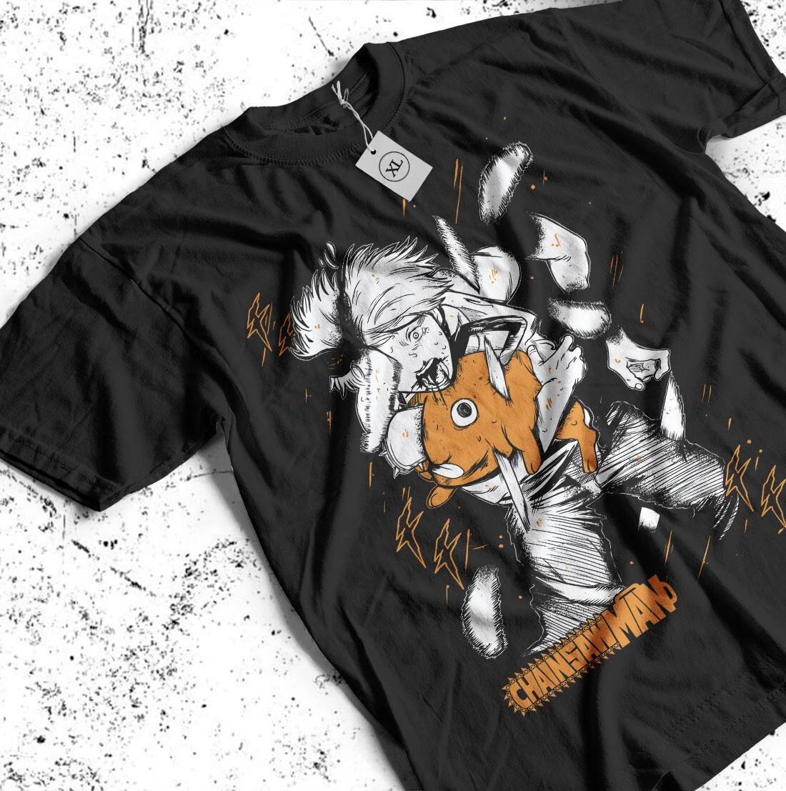

Chainsaw Man T-Shirt Denji Ideas Anime CSM Denji Power Gift Shirt All Size L
