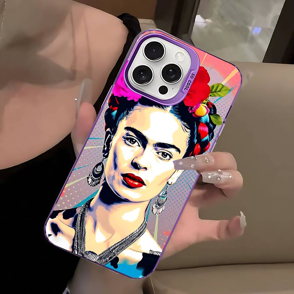 Fashion F-Frida K-KahlosS For IPhone 17 16 15 14 13 12 11 Pro Max Plus Colorful Shockproof Back Phone Case