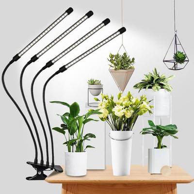 Full Spectrum Plant Grow Light with Clip Dimmable Plug-Play High Brightness Waterproof LED Plant Light Flower Grow Lamp