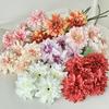 Artificial Dahlia Flowers with Stem 4-Head Blooms Realistic Faux Silk Flower for Vase Wedding