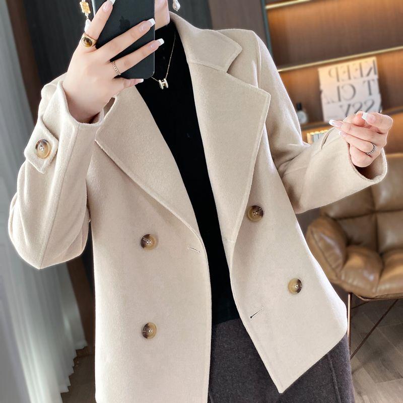 Wool Double-sided Woolen Coat Women New Short Coat Loose Woolen Coat