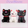 Cute Black Cat Plush Toy For Halloween Dark Pirate Theme Soft Stuffed Animal Gift