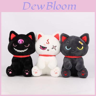Cute Black Cat Plush Toy For Halloween Dark Pirate Theme Soft Stuffed Animal Gift