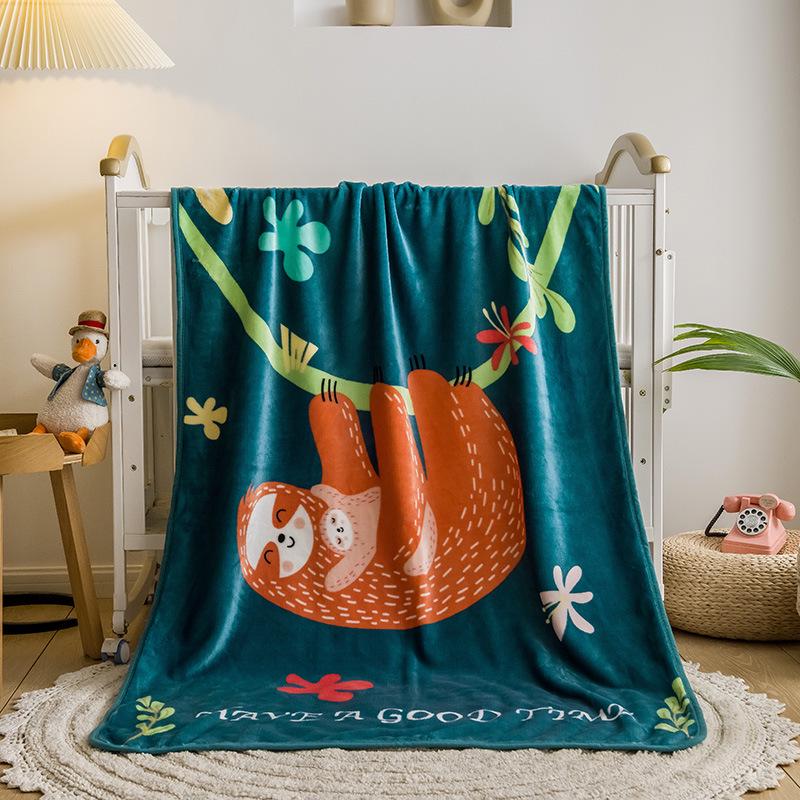 Coral Fleece Baby Blanket: Single-Layer Flannel, Ideal Gift & Cover for Children