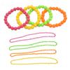 4 Pieces Necklace Bohemian Style Beads Chain Party Bracelets Decor Colorful Wedding Costume Hand Boho Beading Jewelry
