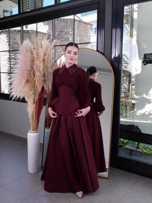 Elegant Summer 2025 Women's Long-Sleeved Waist-Hugging Dress