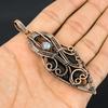 Black Tourmaline Pendant Gemstone Jewelry, 999 Copper Wire Wrapped Pendant, Handmade Amazing Pendant Jewelry
