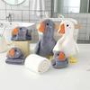 Absorbent Coral Fleece Goose Hand Towel – Odor-Free Hanging Towel for Bathroom & Kitchen, Ideal for Kids