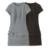 Za2025 Autumn New Arrival Zr Women's Clothing Belted Round Neck Short Sleeve Short Dress 4661264 087