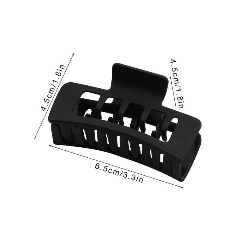 Square Plastic Hair Claw Clip For Women Secure Grip Lightweight Hair Accessory Hairpin For Comfort And Styling