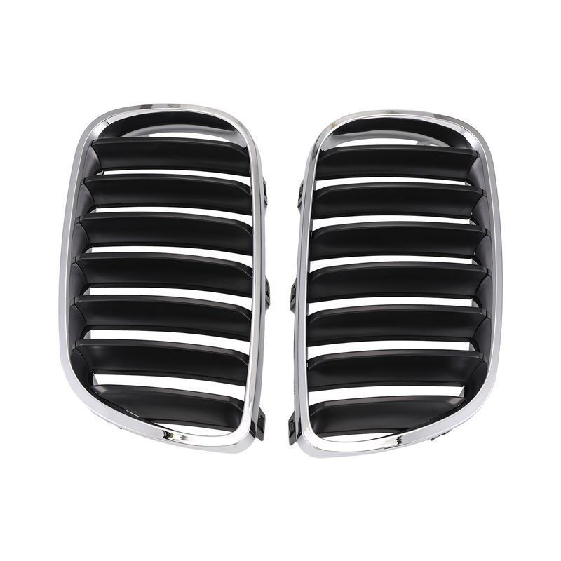 For BMW X3 E83 2004-2006 Car Kidney Bumper Grille Grid Base Middle Net Grills 51113420091 51113420092