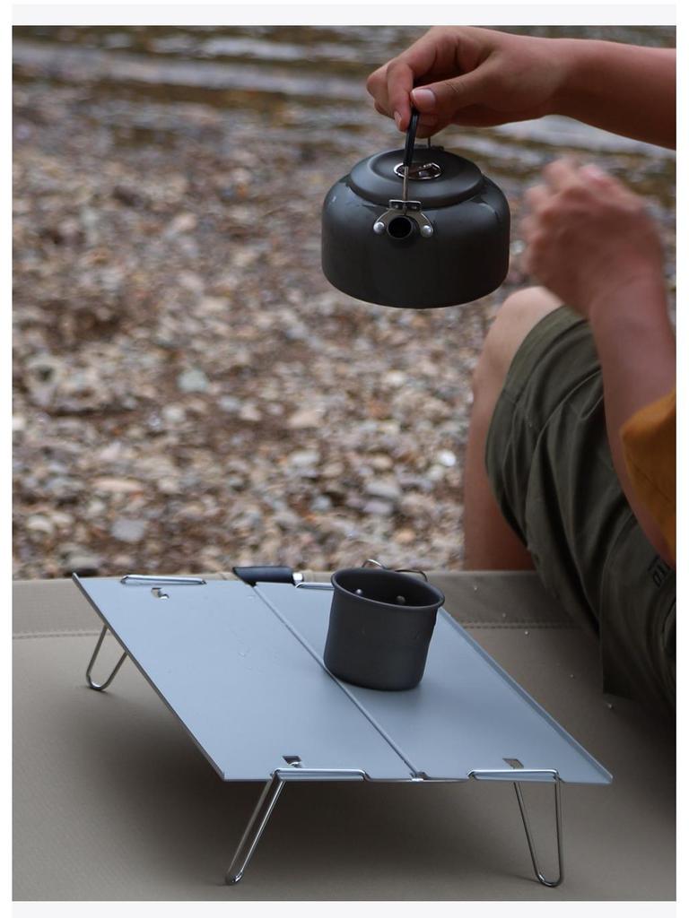 Portable Folding Aluminum Camping Table - Lightweight, Multi-purpose for Outdoor Activities
