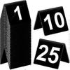 Table Numbers 1-25 Acrylic Double Side Numbered Table Tents Plastic Restaurant Wedding Table Number Table Tent Numbers Cards Signs - RIpj