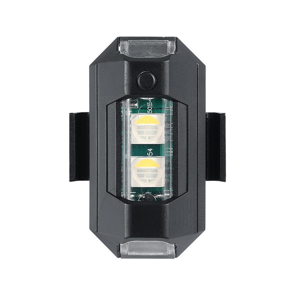 Motorcycle Warning Light Rechargeable Self-adhesive Memory Function Multi-modes Electric Scooter Signal Indicator