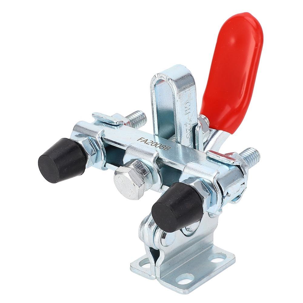 Dual Heads Hold Down Clamp Iron Galvanized Quick Release Clamp Horizontal Clamp For Woodworking