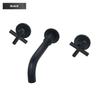 Brass Bathroom Faucet Embedded Hot and Cold Double Control Faucet Concealed Basin Faucet Concealed Golden Mixer Tap