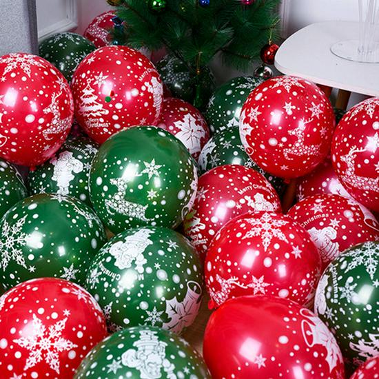 Thickened Christmas Snowman & Reindeer Balloon Set for Kindergarten Party Decorations