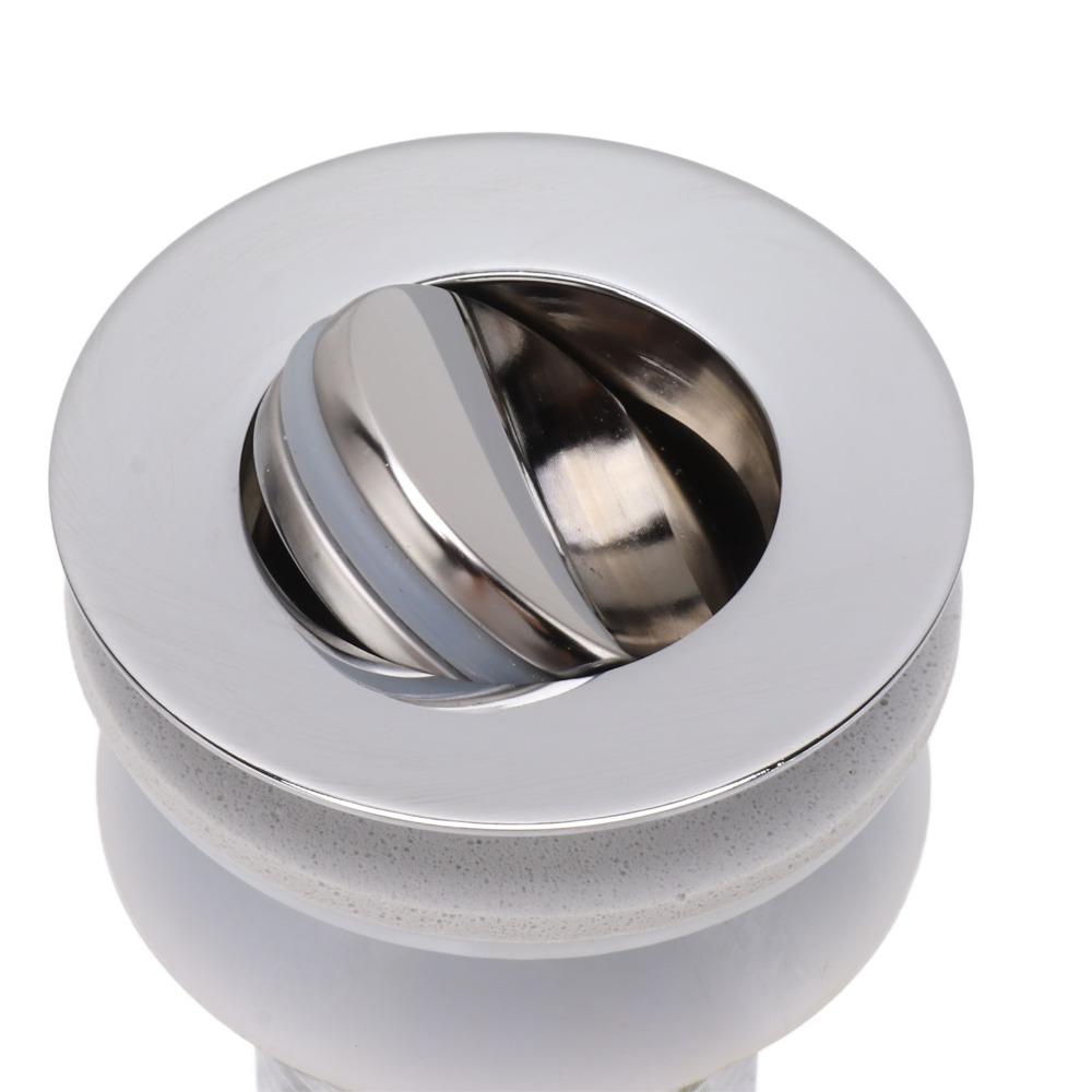 Flip Top Bathroom Sink Drain Stainless Steel Drain Stopper Durable Vanity Vessel Drain Kitchen