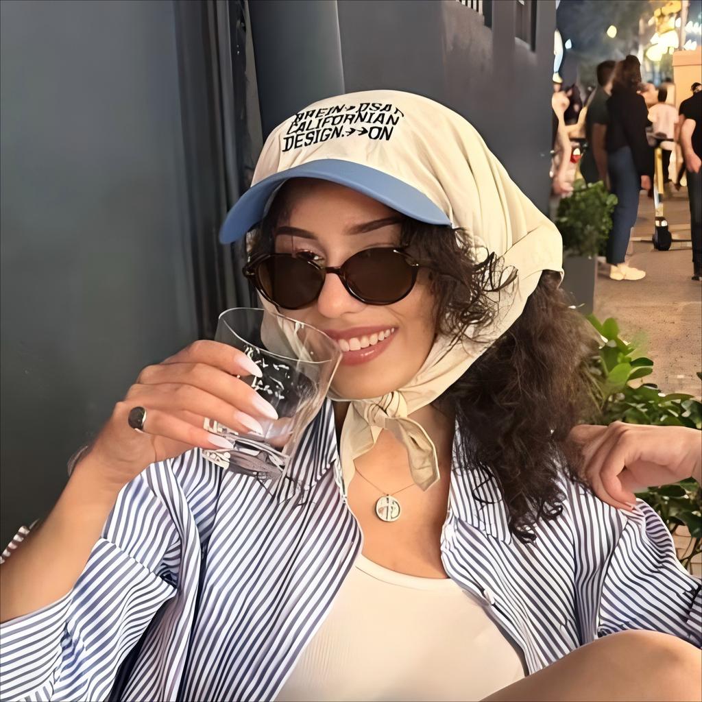 Chic Color-Block Sun Hat with Embroidered Lettering - Adjustable Breathable Polyester Cap for Women and Men Perfect for All Seasons Thanksgiving