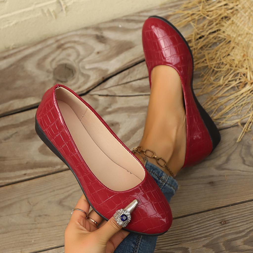 Women Flats Ballet Shoes Round Toe Shallow Mouth Loafers Shoes for Women Comfortable Driving Mary Jane Shoes Zapatos De Mujer