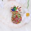 Pineapple Brooch for Women, Sparkling Rhinestone Fruit Pin, Tropical Scarf Jacket Bag Decoration, Unique Party Jewelry Gift