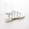 Carino CAUK44082 Women's Silver Sandals, Size 22.5 Cm