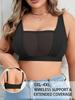 Sheer Mesh Deep V Bra Ultra‑Thin No‑Padding Sexy Lingerie for Women