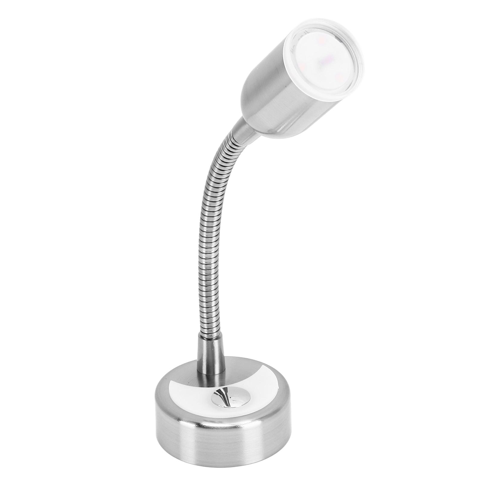 

Boat Reading Bedside Light Touch Switch 3 Levels Warm White Lighting Flexible Goose Neck for Camper Caravan